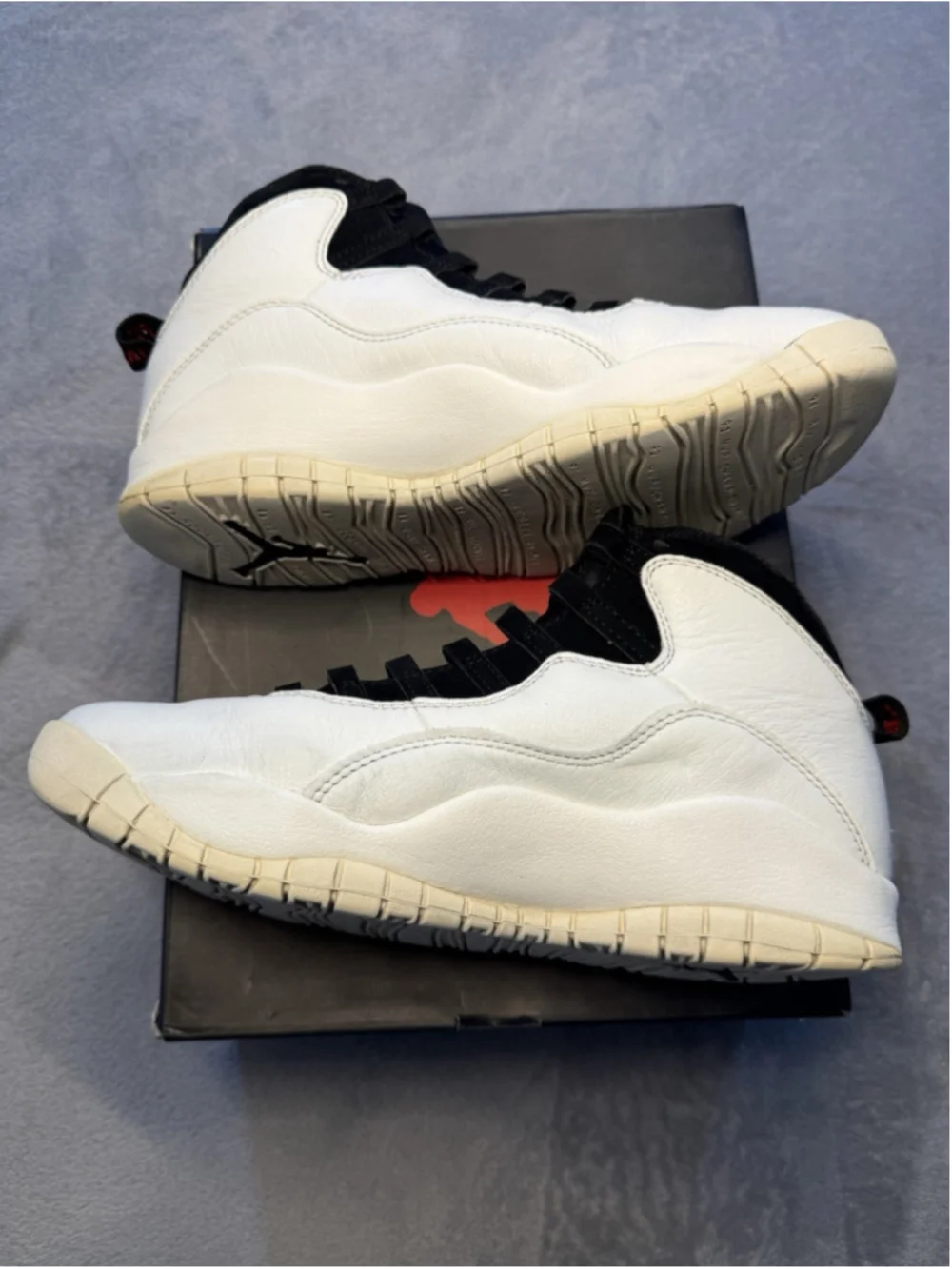 Size 8.5 Air Jordan 10 Retro I'm Back Men's White 310805-104Sneakers With OG Box